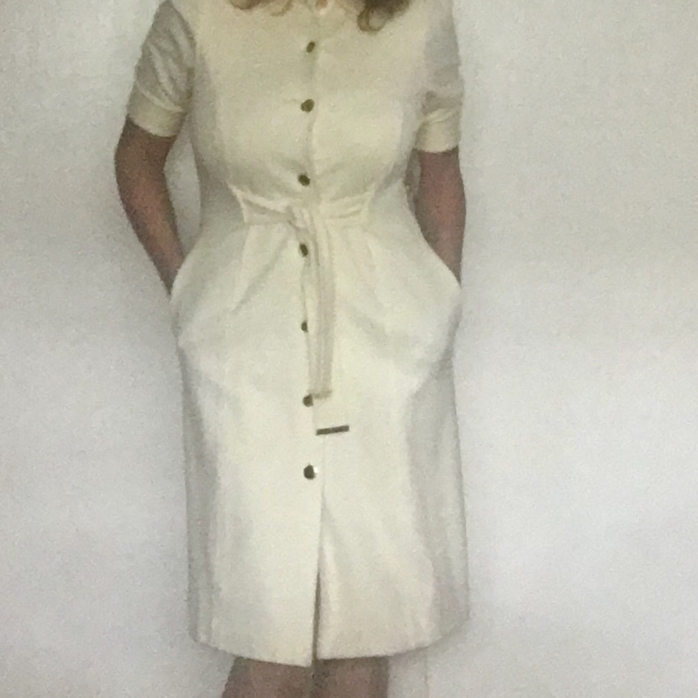 Ellen Tracy Cream Dress Size 6